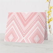 Een symmetrisch patroon met rode en roze motief kaart (Gele Bloem)