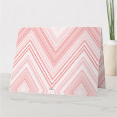 Een symmetrisch patroon met rode en roze motief kaart (Achterkant)