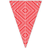 Een symmetrisch patroon met rood, sinaasappel en p vlaggetjes (Tweede vlag)