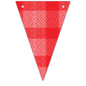 Een symmetrisch patroon met rood, sinaasappel en p vlaggetjes (Eerste vlag)