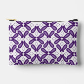 Een symmetrisch patroon met witte en paarse m etui (Voorkant)