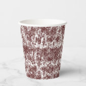 Een symmetrisch wit inpakpapier met een rep papieren bekers (Voorkant)