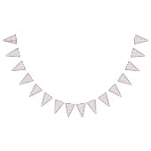 Een symmetrisch wit inpakpapier met een rep vlaggetjes (Alle)