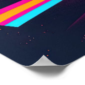 Een synthwave avontuur door de woestijn poster (Hoek)