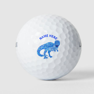 Een T-Rex dinosaurus kleurrijk prehistorisch dier Golfballen