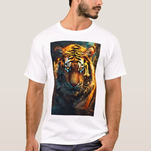 Een t-shirt met een afbeelding tijger (Voorkant)