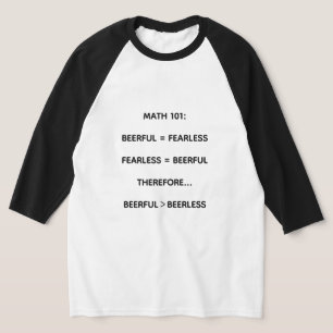 Een T-shirt met een geestige, dwaze waarheid over