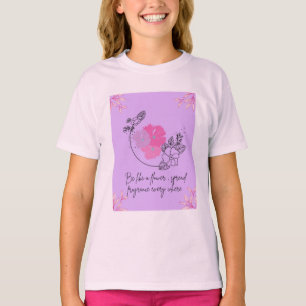Een T-shirt met mooi bloemendesign