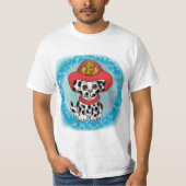 Een T-shirt met puppy Dog Firefighter (Voorkant)