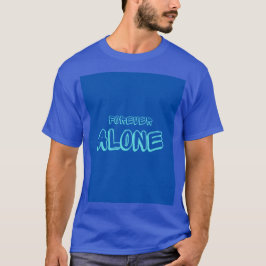 Een T-shirt van blauwe kleur.