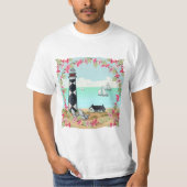 Een T-shirt van de vuurtoren van Cape Lookout (Voorkant)