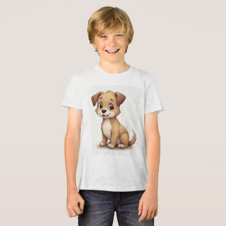 een T-shirt voor kinderen met een schattige puppy