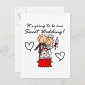 Een T-shirts met snoepjes en cadeautjes Aankondigingskaart (Voorkant / Achterkant)