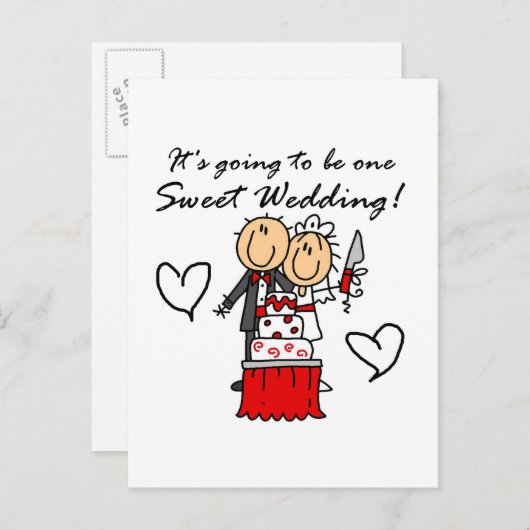 Een T-shirts met snoepjes en cadeautjes Aankondigingskaart (Voorkant / Achterkant)