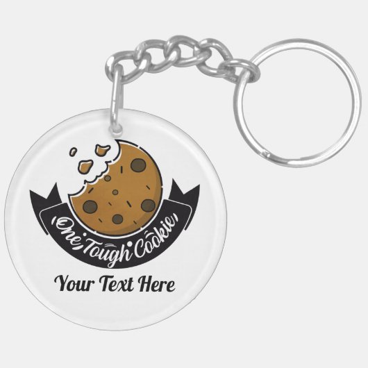 één taaie cookie sleutelhanger (Achterkant Links)