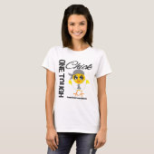 Eén taaie kip Hersentumor Strijder T-shirt (Voorkant volledig)