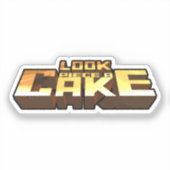 een taart serveren sticker (Voorkant)