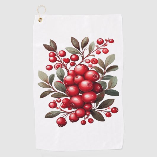 Een taart & smakelijk Superfruit Classic T-shirt Golfhanddoek (Voorkant)