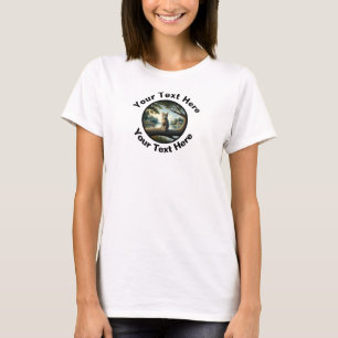 Een Tabby Cat T-shirt met aangepaste tekst