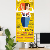 Een tabel met 2 maaltijden infografisch poster (Thuiskantoor)