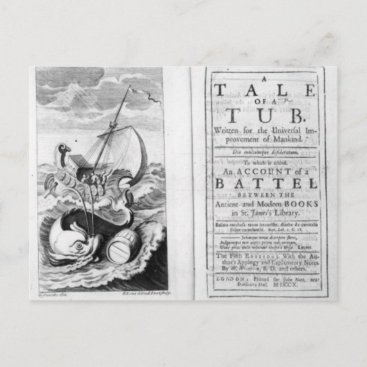 'Een tabel van een buis' Briefkaart (Voorkant)