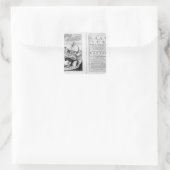 'Een tabel van een buis' Vierkante Sticker (Tas)