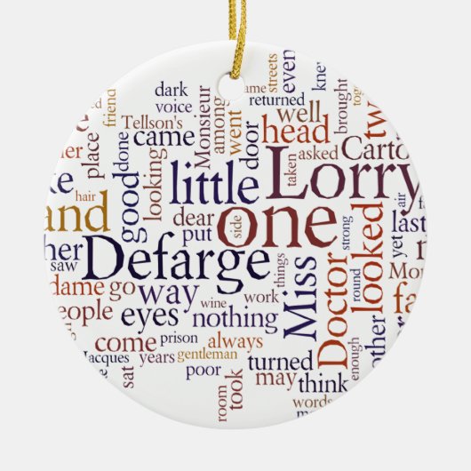 Een tabel van twee steden keramisch ornament (Voorkant)