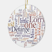 Een tabel van twee steden keramisch ornament (Links)