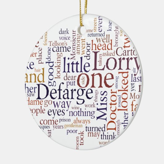 Een tabel van twee steden keramisch ornament (Links)