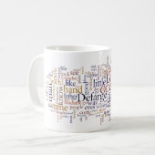 Een tabel van twee steden koffiemok (Voorkant links)