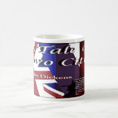 Een tabel van twee steden tekst koffiemok (Center)