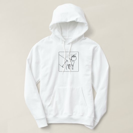 Een tabelmenu omdraaien hoodie (Design voorkant)