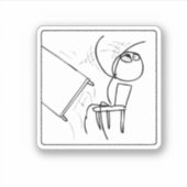 Een tabelmenu omdraaien sticker (Voorkant)