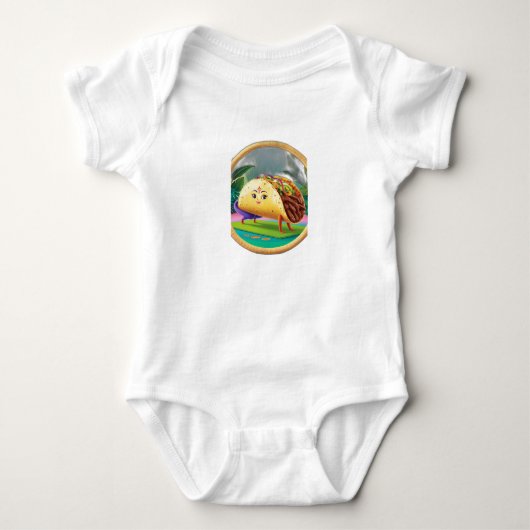 Een taco die yoga doet. romper (Voorkant)