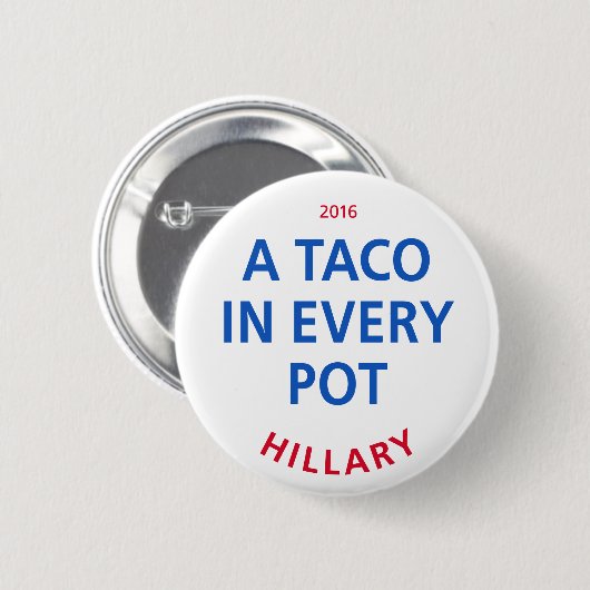 Een Taco in elke Pot 2¼"-Button Ronde Button 5,7 Cm (Voorkant /achterkant)