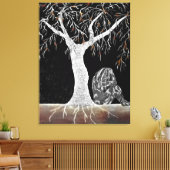 Een tak van het leven om over na te denken canvas afdruk (Insitu (Woonkamer))