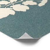 Een tak van het Roos en de Tak Jasmin Poster (Hoek)