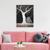 Een tak van Leven aan Contemplate Canvas Afdruk (Insitu (Woonkamer))