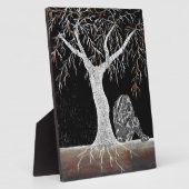 Een tak van Leven aan Contemplate Fotoplaat (Zijkant)