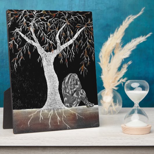 Een tak van Leven aan Contemplate Fotoplaat (Zijkant)