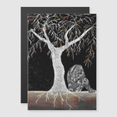 Een tak van Leven aan Contemplate Magnetische Kaar (Voorkant / Achterkant)