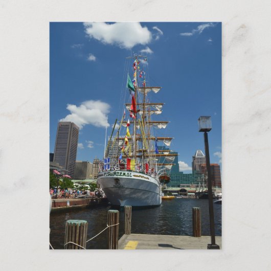 Een Tallship in Baltimore Briefkaart (Voorkant)