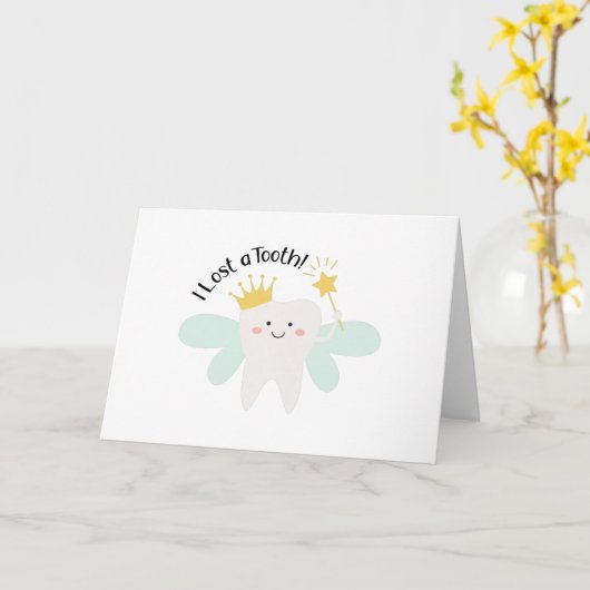 Een tand kwijt kaart (Gele Bloem)