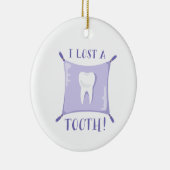 Een tand kwijt keramisch ornament (Rechts)