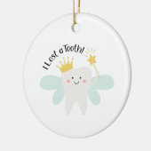 Een tand kwijt keramisch ornament (Links)