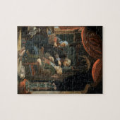 Een tandarts die de tand van een oud Man (olie of Legpuzzel (Horizontaal)