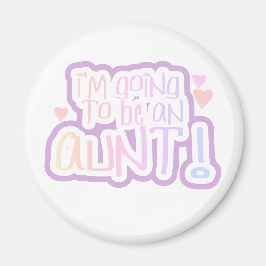 Een tante worden magneet (Voorkant)