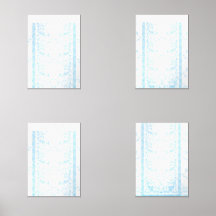 Een tapijt met een blauw-witte creatieve kunstmot