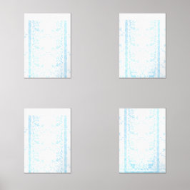 Een tapijt met een blauw-witte creatieve kunstmot muurkunst sets