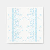 Een tapijt met een blauw-witte creatieve kunstmot servet (Voorkant)